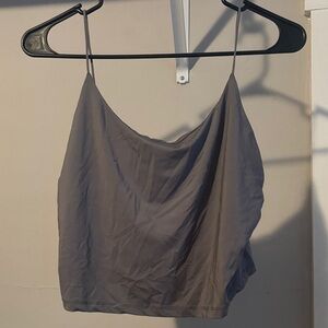 Women's Spaghetti Strap Cami Tank Top - Taupe